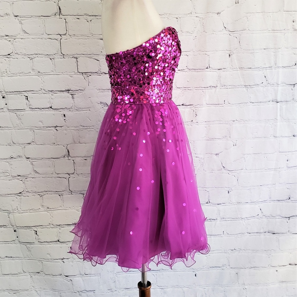 LAST ONE! NWT NOX NARIANNA Magenta Strapless Dress - Picture 8 of 8